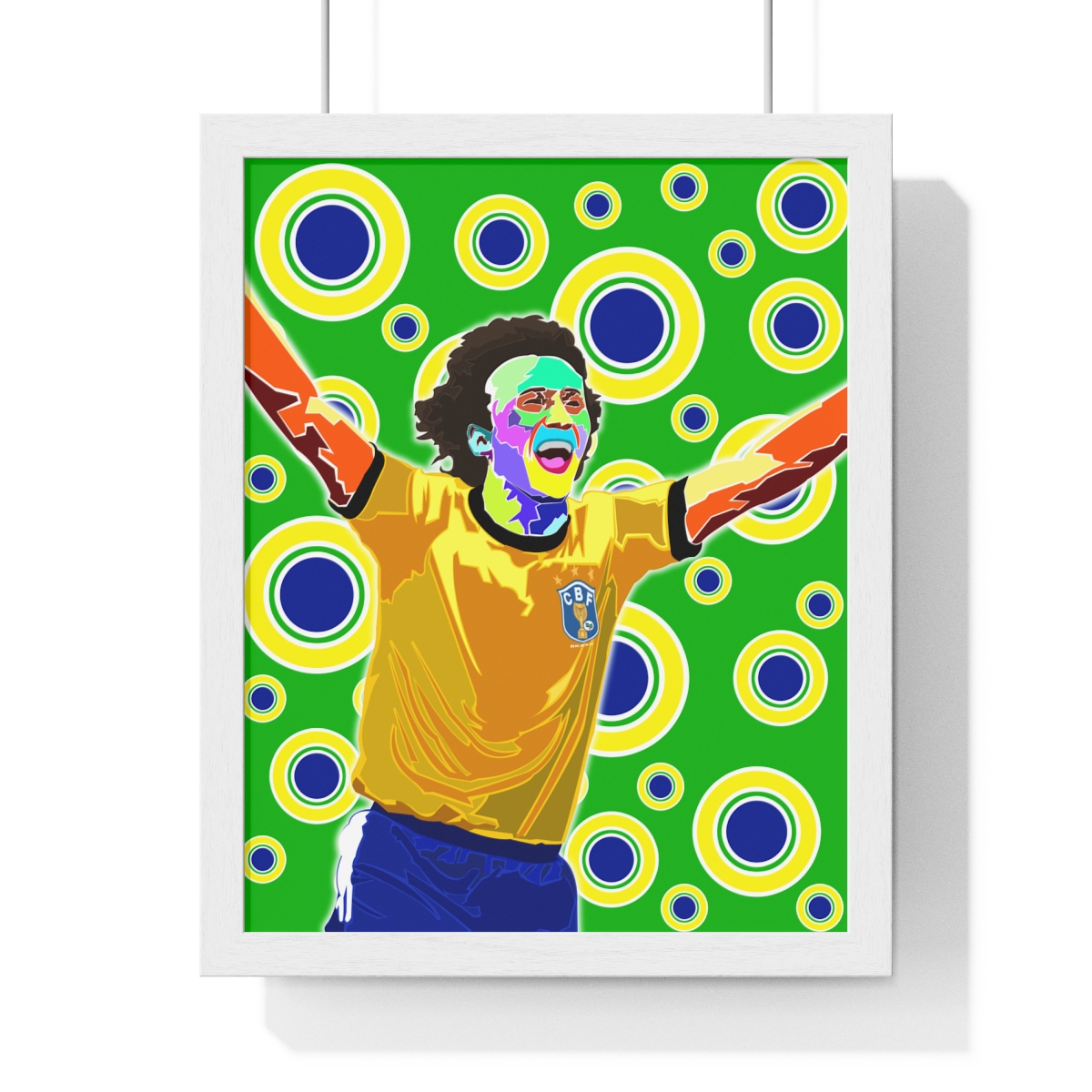 Zico: Football Legend - Iconic Framed Artwork - Football Bloody Hell