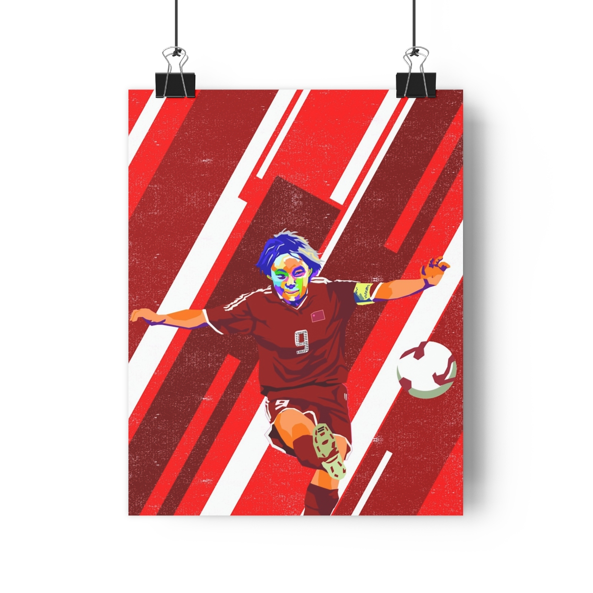 Sun Wen: Soccer Pioneer Poster - Football Bloody Hell