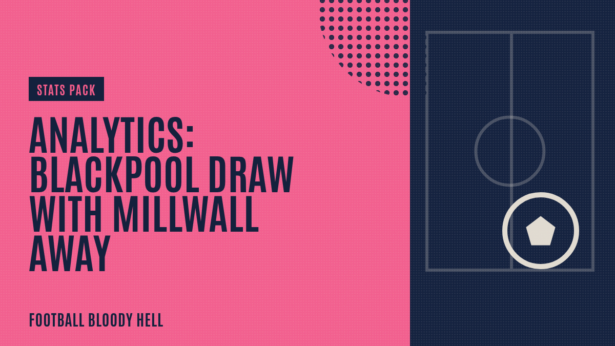 Analytics: Blackpool draw with Millwall away