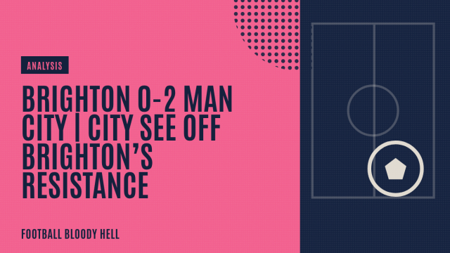 Brighton 0-2 Man City | City see off Brighton’s resistance