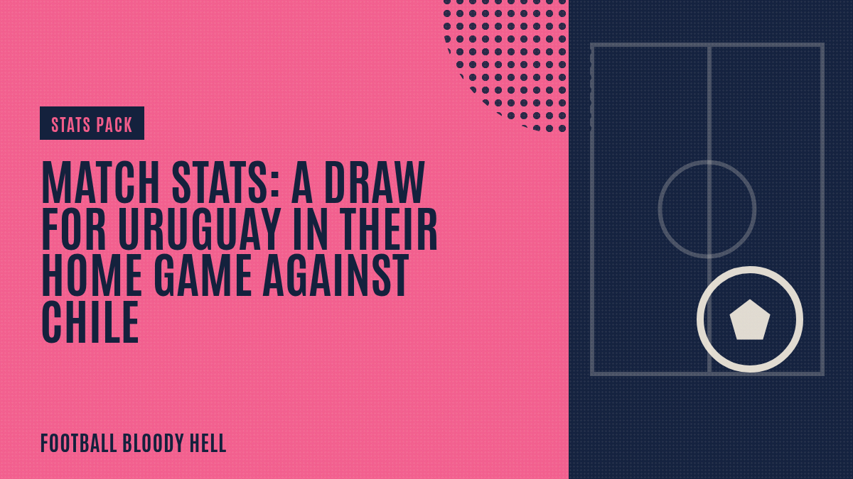 Match Stats: A draw for Uruguay in their home game against Chile
