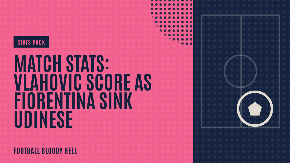 Match Stats: Vlahovic score as Fiorentina sink Udinese