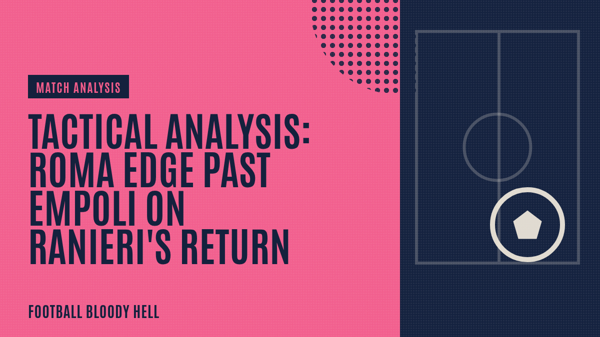 Tactical Analysis: Roma edge past Empoli on Ranieri's return