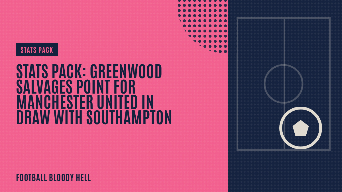 Stats Pack: Greenwood salvages point for Manchester United in draw with Southampton