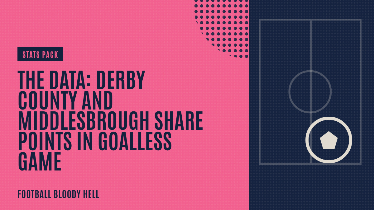 The Data: Derby County and Middlesbrough share points in goalless game